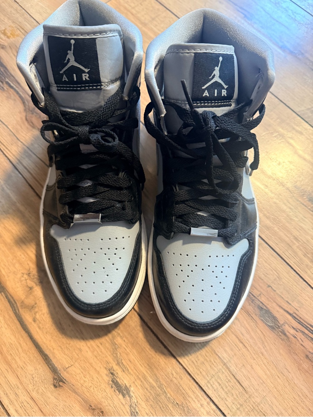 Nike Air Jordan High Top Sneakers in Black and Gray